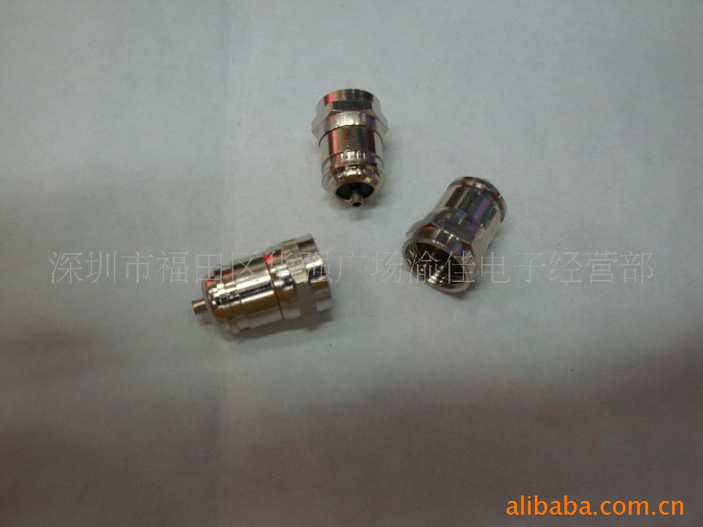 全铜注塑型F头 英制F头 天线插头