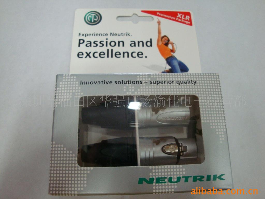 原装NEUTRIK 3芯卡龙插头 NEUTRIK话筒插头 3芯平衡插头