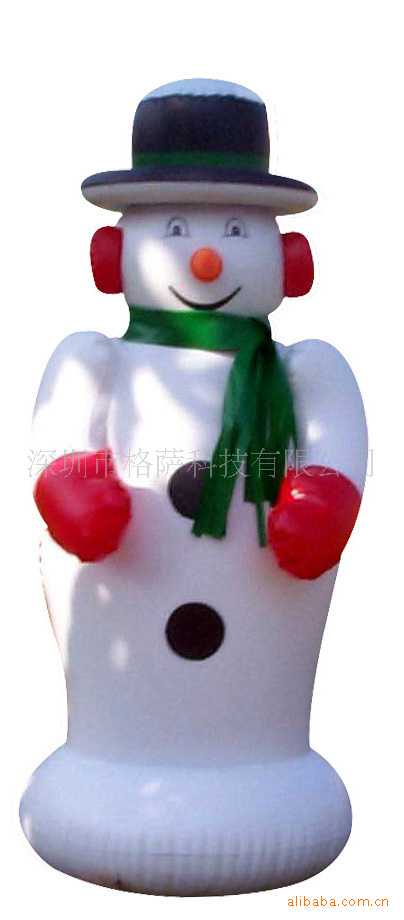 厂家生产pvc充气玩具 充气雪人 吹气圣诞内胆  吹气圣诞老人