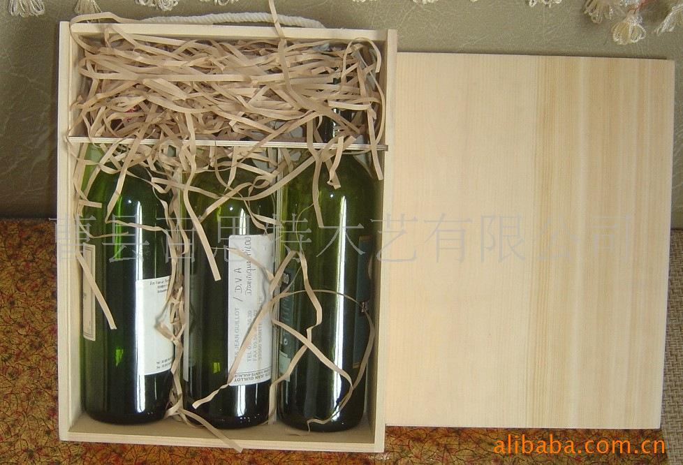 红酒木盒  红酒礼盒 三瓶装 工厂发货 热卖中
