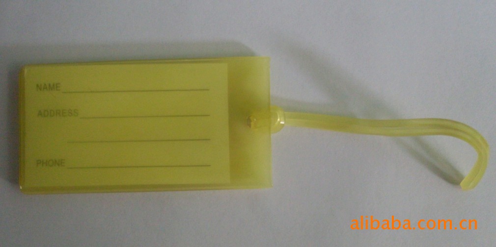 供应PVC透明行李牌软套