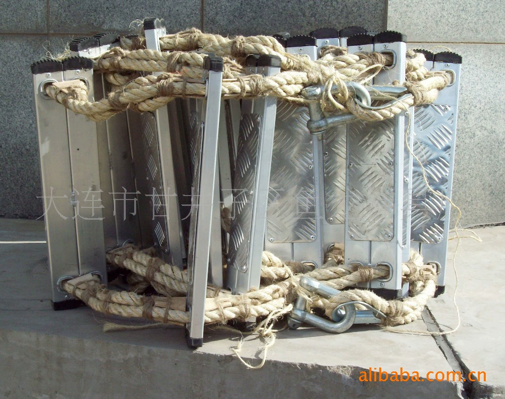 Производитель поставляет веревку безопасности мягкую лестницу из алюминиевого сплава мягкую лестницу