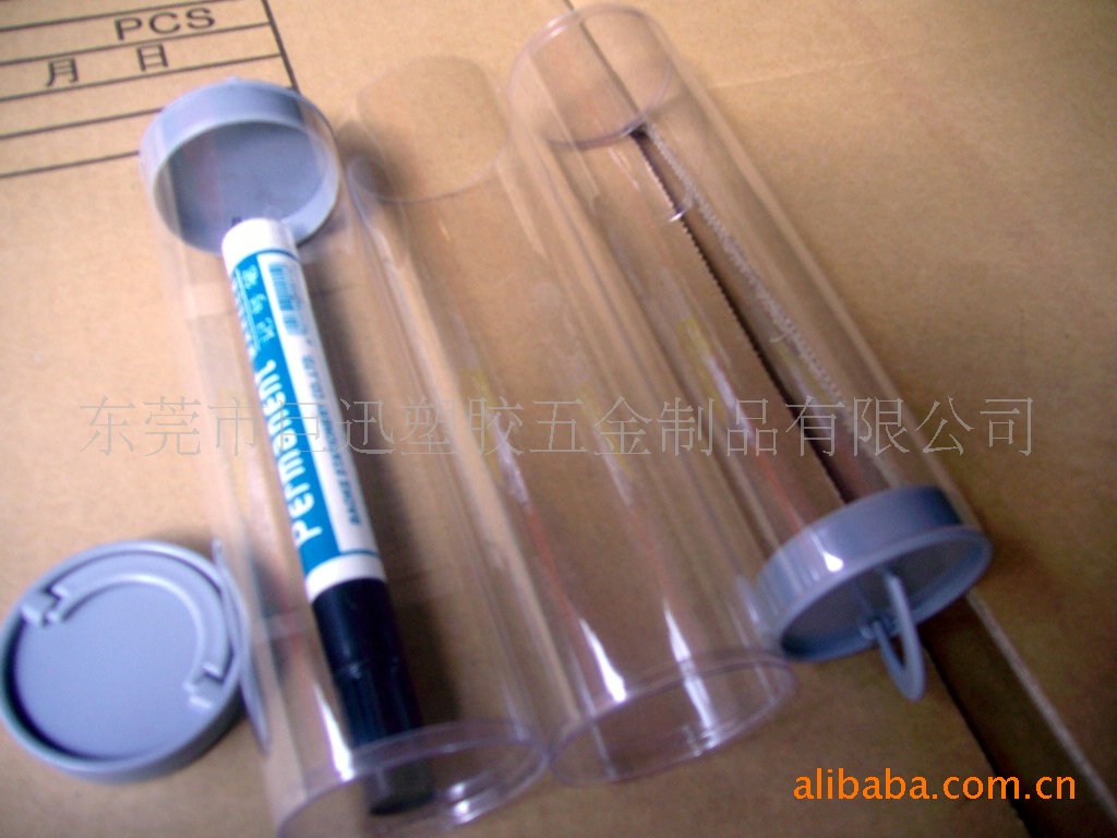 透明环保硬胶筒 高透明高韧性 包装带盖拉筒 现货批发