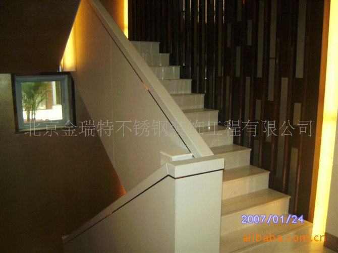 承接不锈钢工程设计施工 真皮扶手