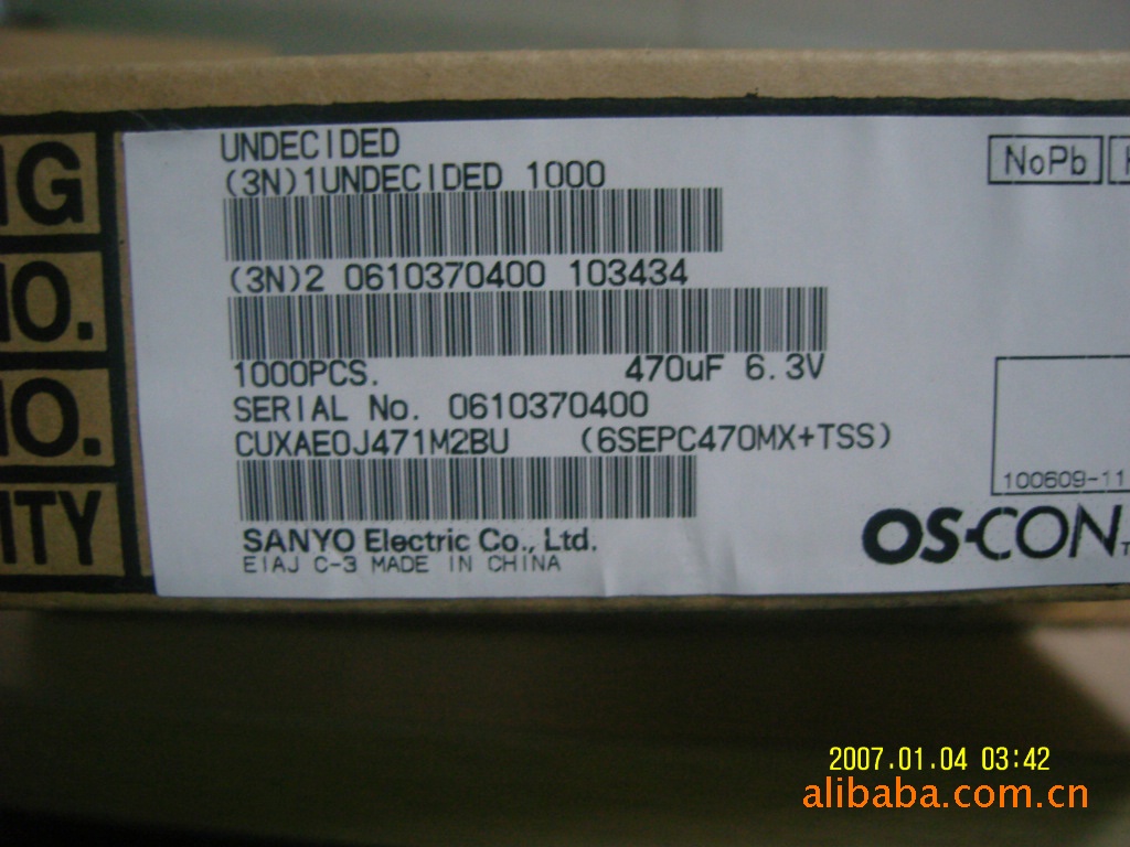 供应Panasonic固态电解电容6SEPC470MX+TSS