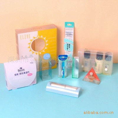厂家供应化妆品包装盒，PP透明化妆品盒，印刷胶盒