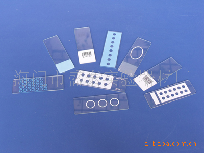 厂家直销教学仪器实验器材耗材12孔镀膜抗原玻璃载玻片