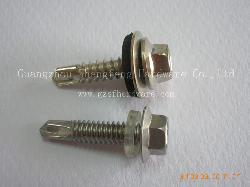 带PVC垫片,PDEM垫片六角华司钻尾螺钉