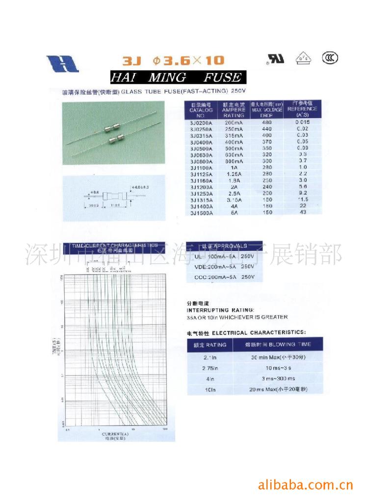 供应电流保险丝 方型塑封保险丝 电阻式保险丝  保险座