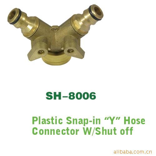 铜快速接头Y型阀门分支器水管接头灌溉接头美制接头水管修复接头