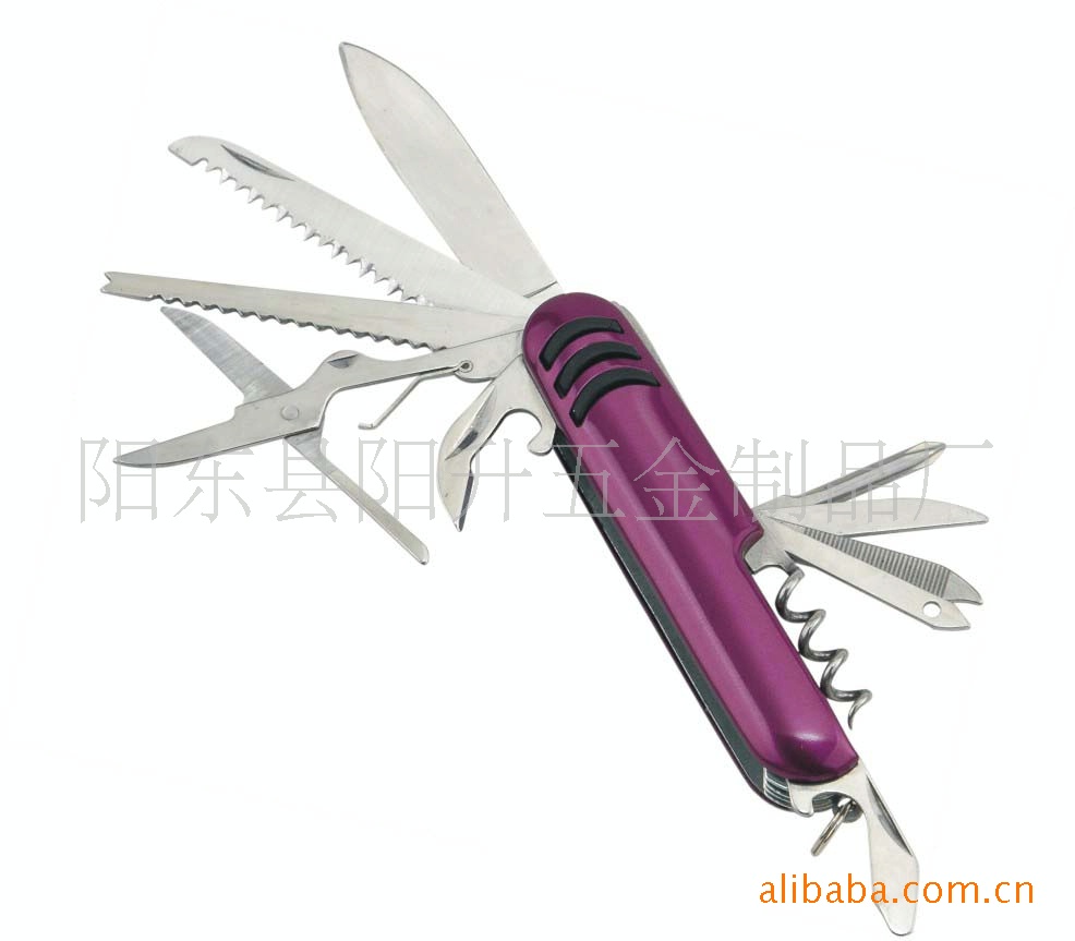 厂家直销 多功能小刀 军刀 11开电泳小刀 不锈钢礼品小刀批发