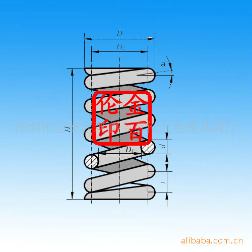 模具配件圆柱弹簧
