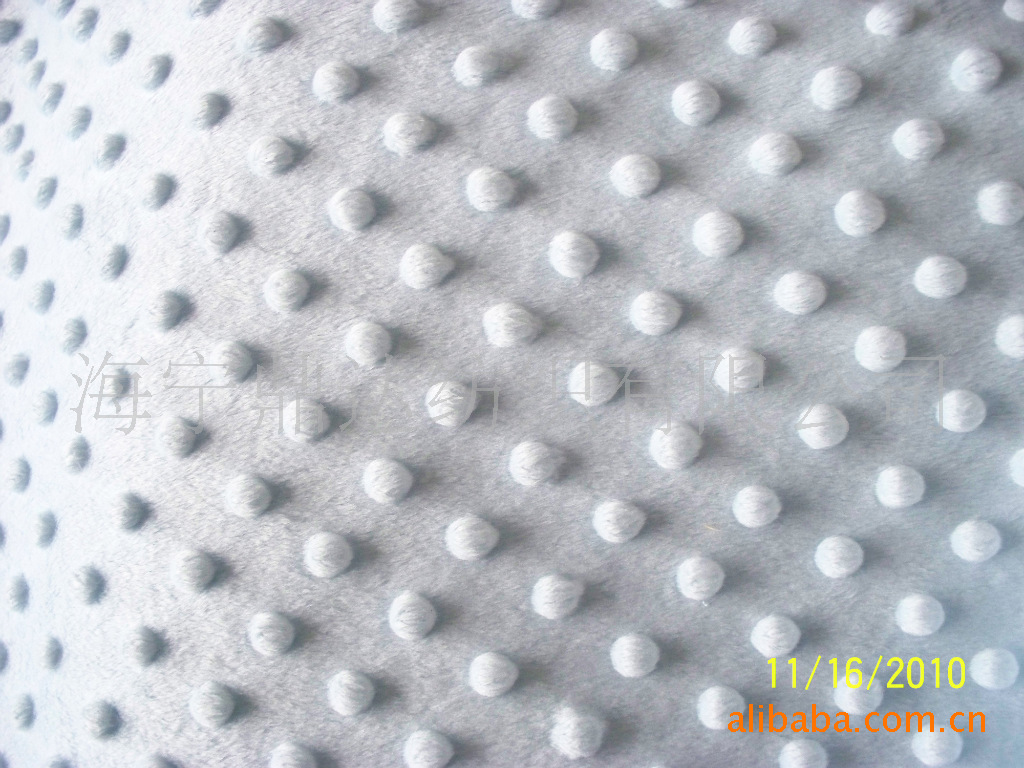 水晶超柔绒布 水晶绒压泡面料 毛绒玩具婴儿毯豆豆毯泡泡绒布料