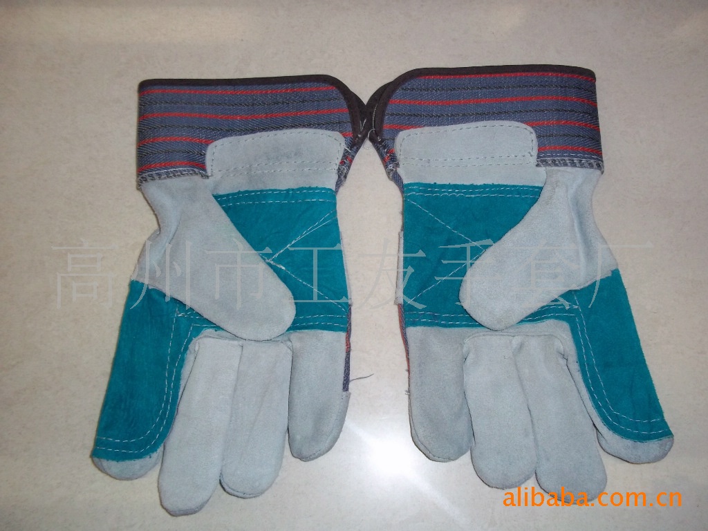 工友手套厂   产品焊工手套  劳保牛皮手套