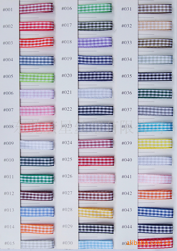 厂家直供格子带 彩带