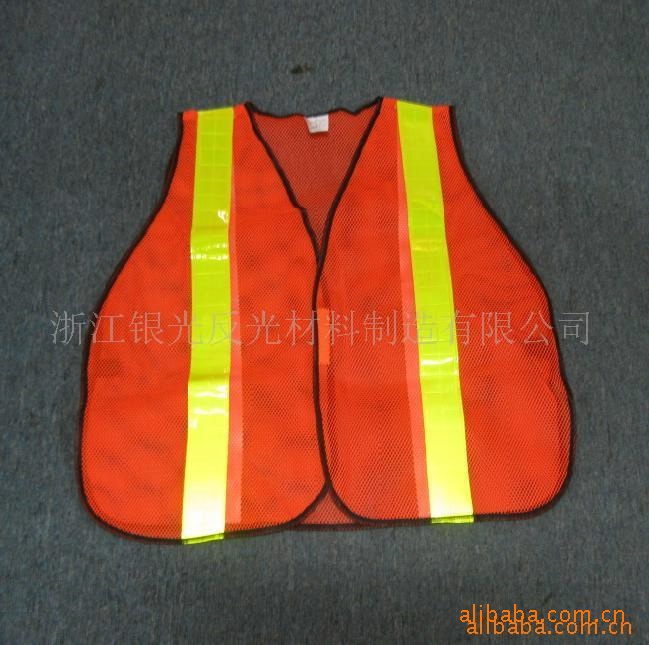 厂 家直销 银光材料供应反光背心，网布背心，安全背心,可定制