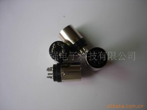 mini din 6pin 母头 带地线/无地线 S端子母座均可供应
