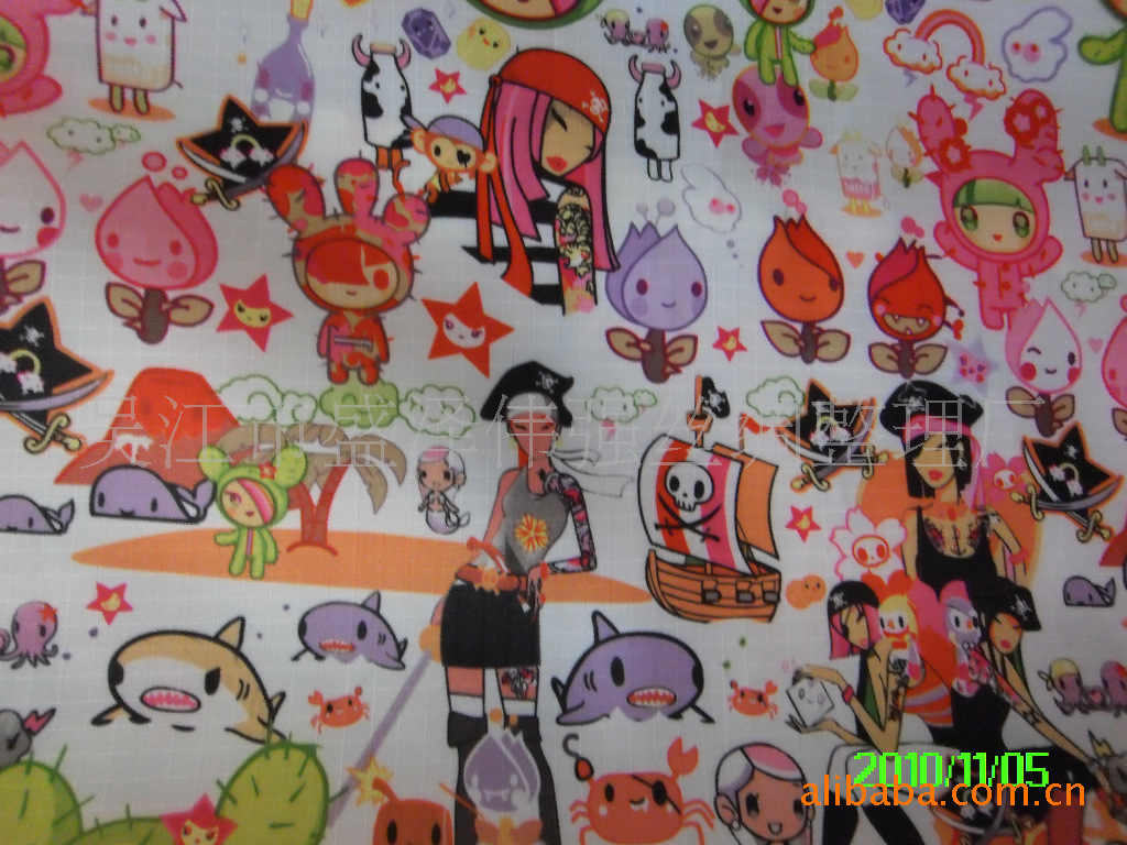 【伟强丝绸】210D、300D格子牛津印花布、手提箱包布