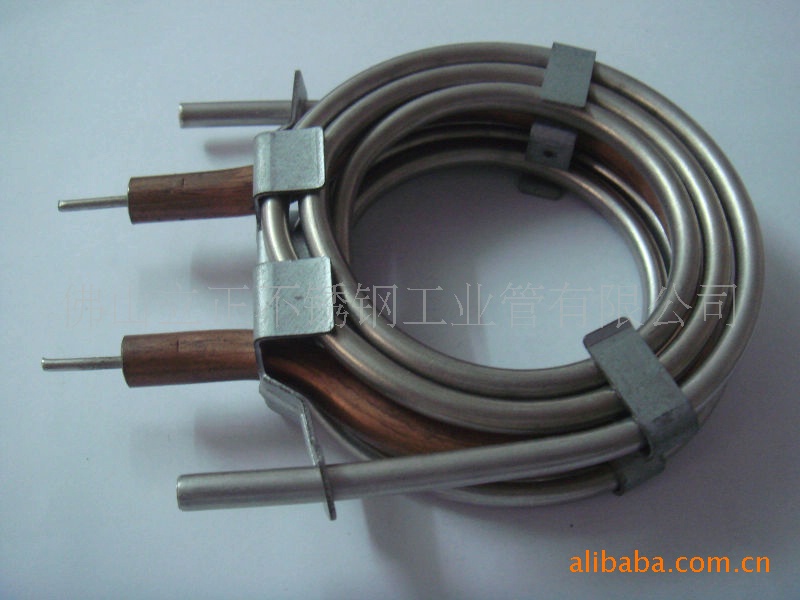 定制加工：不锈钢套管盘管（大管内套小管）不锈钢冷凝器