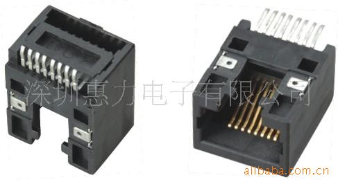 SMT网络插座RJ45-8P8C,卧式SMT,全塑RJ45连接器-阿里巴巴