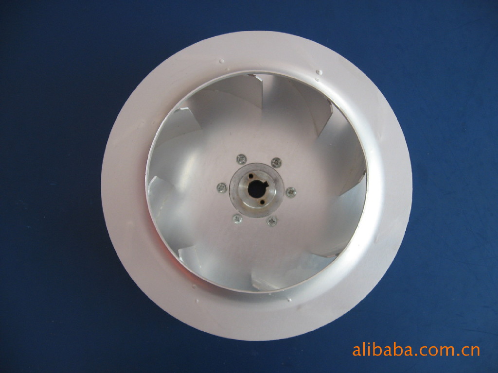 供应Φ280金属后倾式离心风轮 叶轮 导流圈