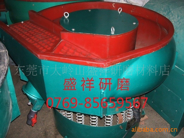 供应350B型螺旋振动式研磨机，自动出料振动研磨机，自动式研磨机