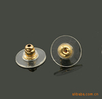 DIY 饰品配件耳钉耳堵耳帽美国金色子弹头耳饰厂家直销