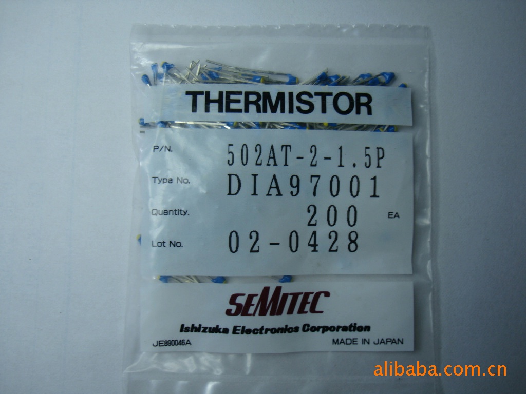 NTC 热敏电阻 502AT-2-1.5P
