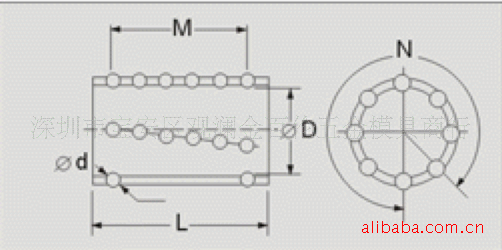 AMS标准型铝合金钢珠套