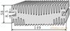 6063 High density Aluminum profile radiator Electronic radiator high-power Heatsink Blade radiator