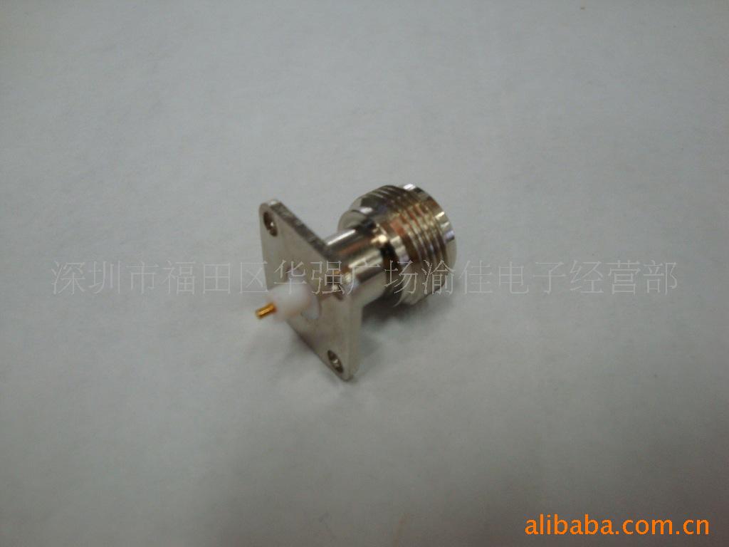 全铜N型头 小方板N型母座 机箱式N座 高频插头座