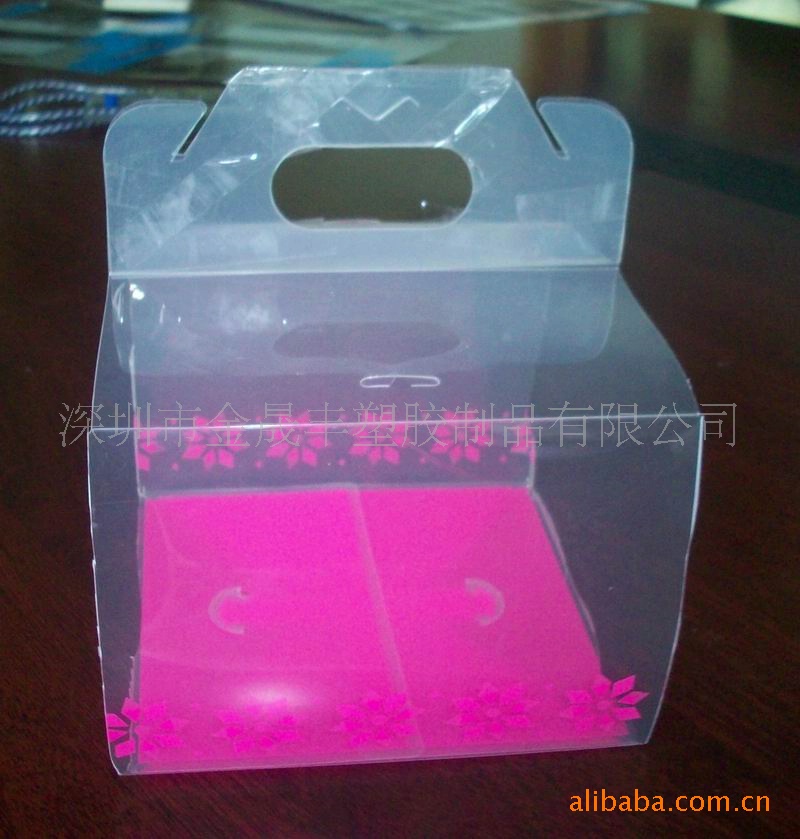 厂家供应 磨沙PP鞋盒，手提塑料鞋盒