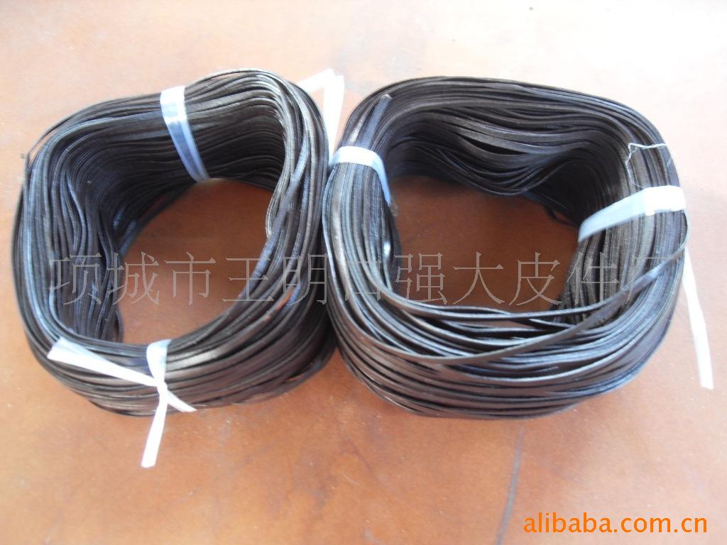 【源头厂家】河南 强大 深咖啡色3MM 宽1MM厚 牛皮条、绳带