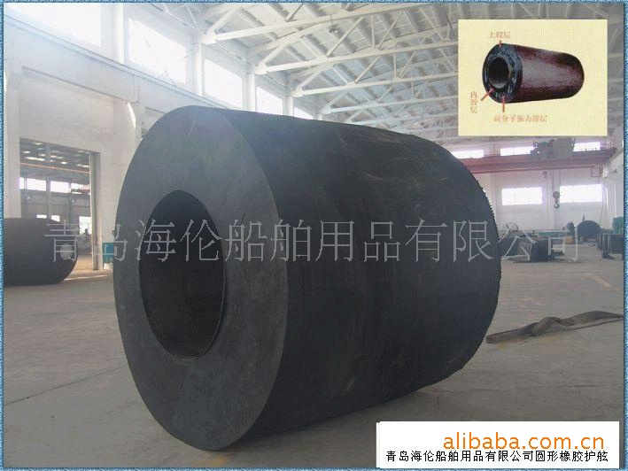 供应彩色聚氨酯EVA D型实心护舷 橡胶圆形护舷 橡胶D型护舷图6