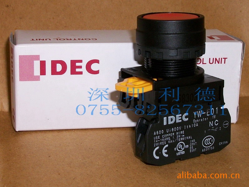 IDEC 平头按钮 YW1B-M1E01R