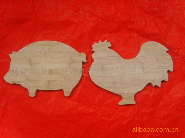 A-003AB猪鸡造形木菜板竹，菜板，砧板，厨具，,造形板,卡通菜板