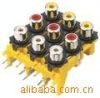 连接器AV9-8.4-13 9孔AV同芯插座 RCA-913B PCB视频座莲花座