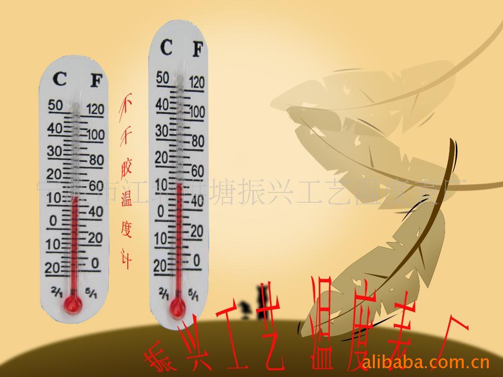 供应温度计 工艺品不干胶温度计