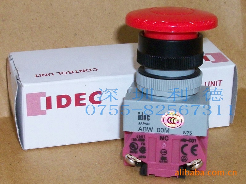 IDEC蘑菇按钮 ABW401E-R