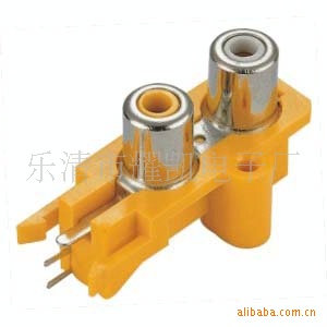 厂家直销RCA216莲花插座 2P同芯插座AV2-8.4-16