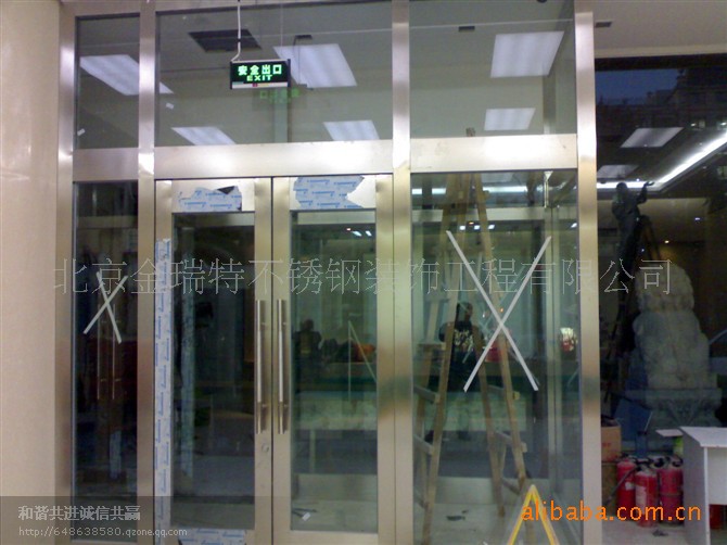 承接不锈钢工程,设计,施工 不锈钢有框门