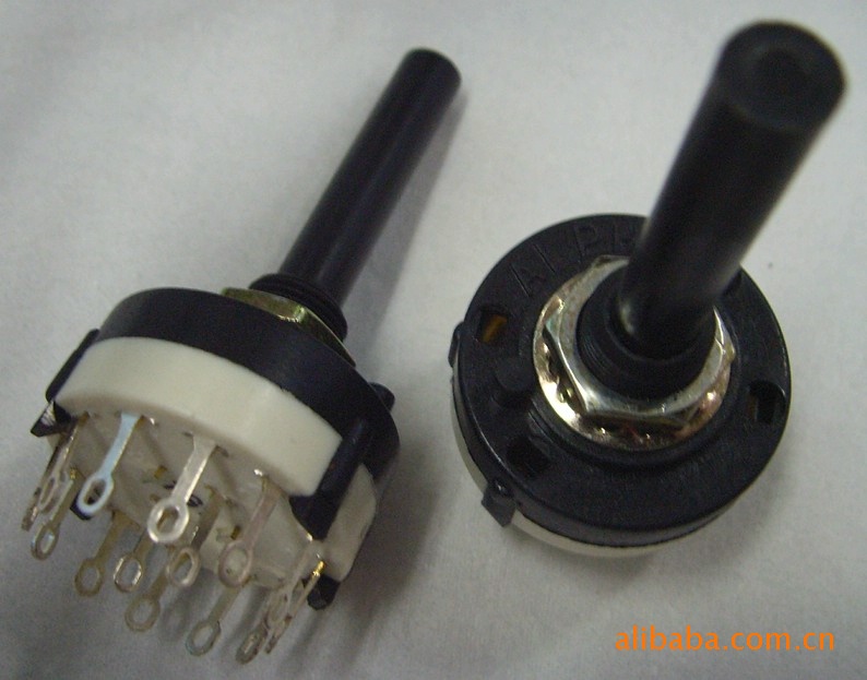 供应ALPHA进口国产波段开关旋转开关2档-12档