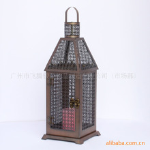 厂家直供古铜色复古金属鸟笼烛台 纯铜制品 免费设计可批发制作