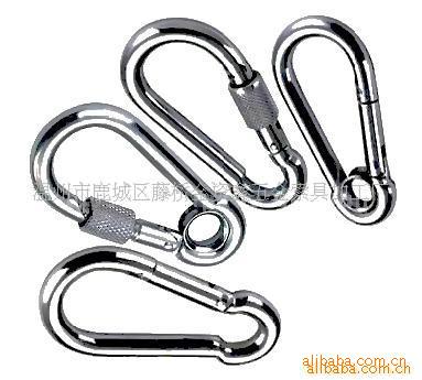 温州索具，弹力绳挂钩登山扣葫芦型镀镍源头工厂品质保证极速发货