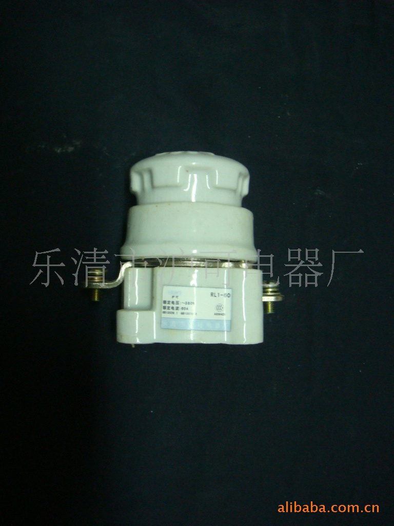 供应RL1-60螺旋式陶瓷底座 螺旋式低压熔断器底座适配RL1-60熔芯