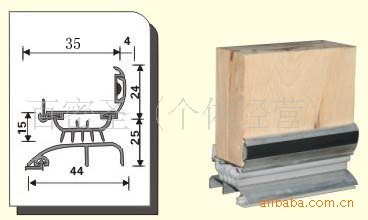 threshold Sealing strip Door bottom seal Ming Zhuang dustproof Pest control Wind and rain Door bottom seal