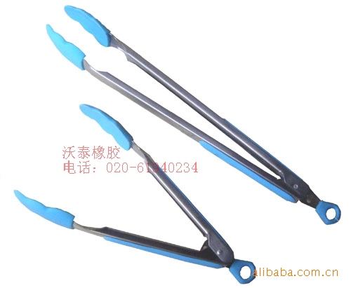 高档不锈钢硅胶面包夹 食品夹 烧烤夹 创意家居用品 厨房小工具|ru