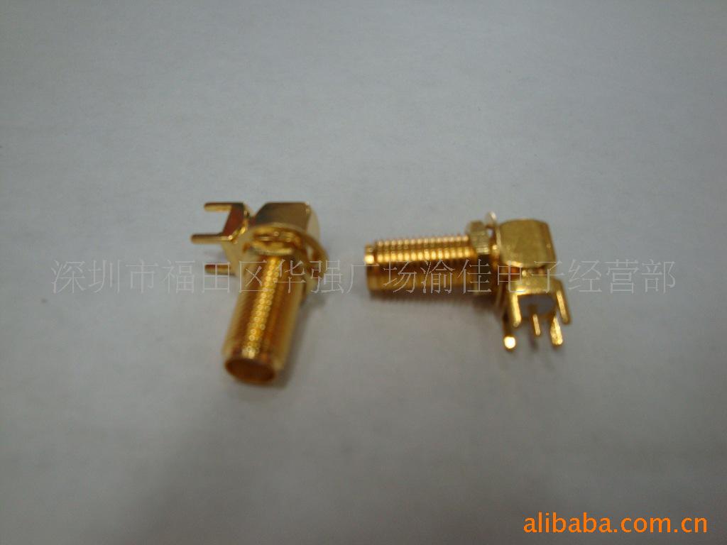 镀金SMA-KWE弯脚 镀金SMA插头 SMA连接器