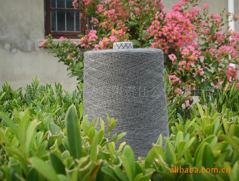 针织纱线24S单股60%波丝纶20%毛晴20%锦 混纺纱 纱线