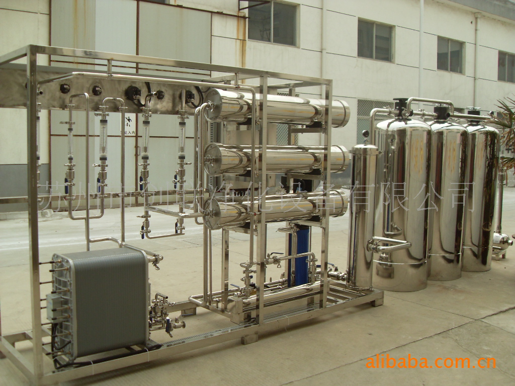 供应符合药典3t反渗透+ediGMP认证用纯化水设备